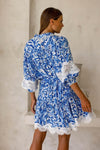 Miss June - Lace insert Mini Dress Skylar - OutDazl