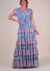 Miss June - Maxi Layered Print Dress Ankarina - OutDazl