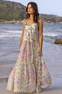 Miss June - Maxi Pastel Print Dress Innika - OutDazl