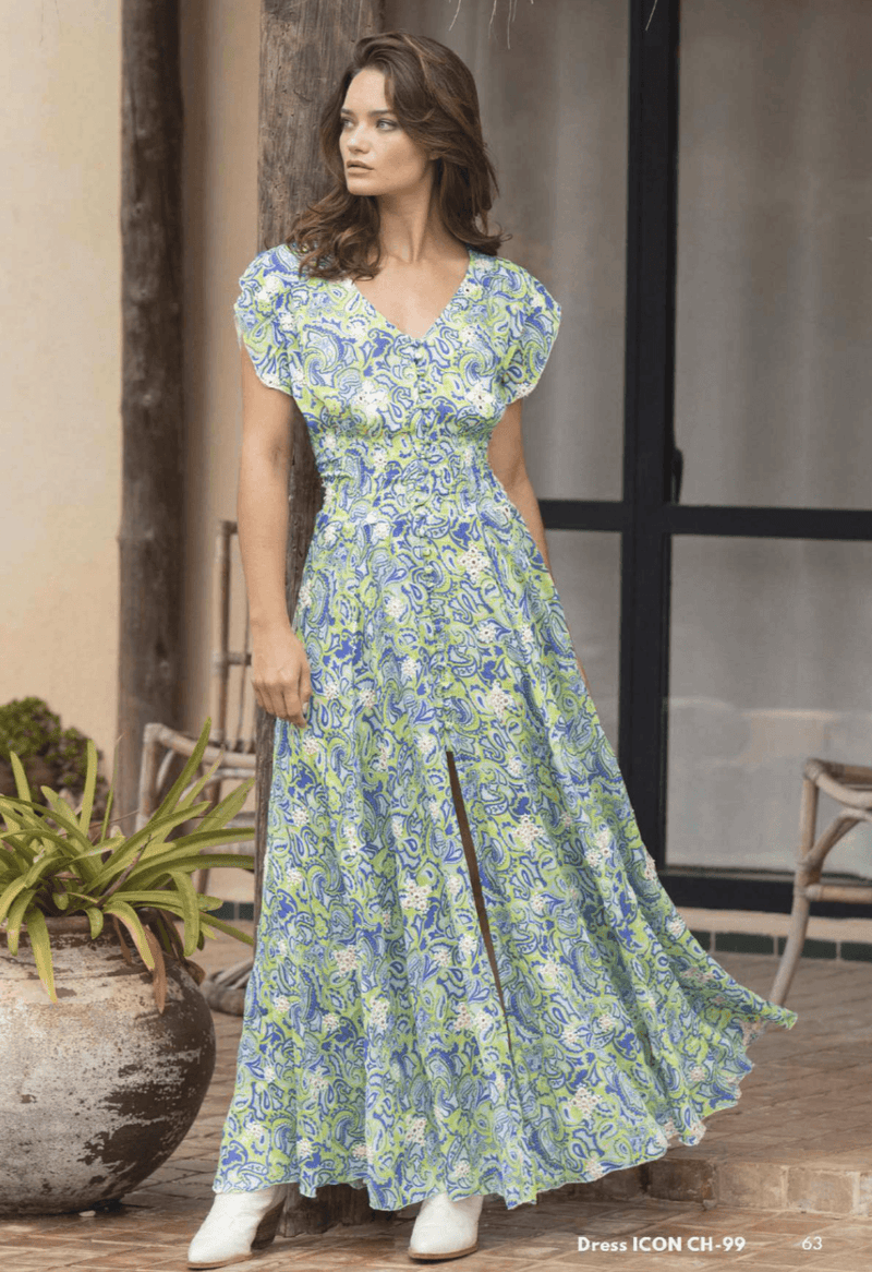 Miss June - Maxi Print Dress Icon - OutDazl
