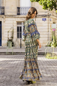 Miss June - Maxi Print Dress Misha - OutDazl