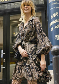Miss June - Mini Print Dress Lucie - OutDazl