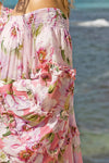 Miss June - Off the shoulder Dress Fleur in Pink - OutDazl