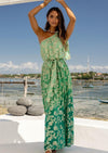 Miss June - One Shoulder Dress Euphoria in Turquoise Ombre - OutDazl