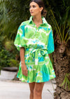 Miss June - Tie Dye Print Mini Dress Victoria - OutDazl