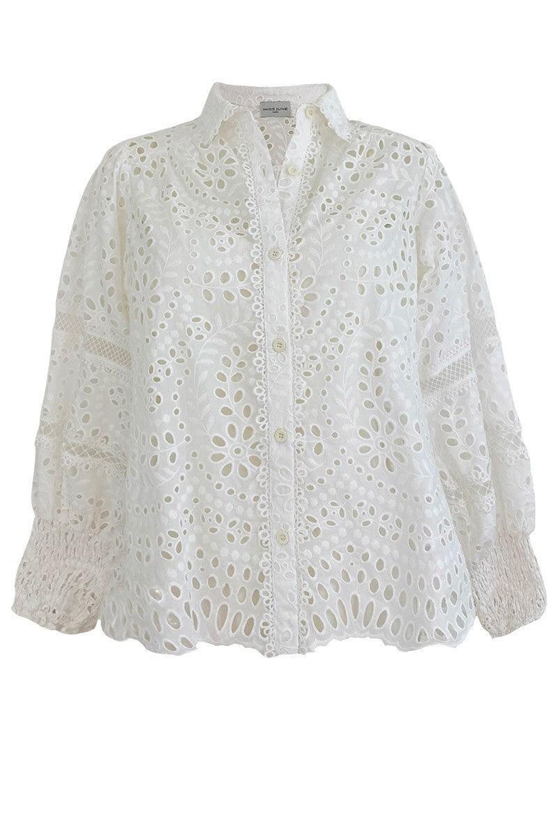 Broderie Anglaise - The favourite now also with front fastening