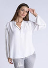 Muche & Muchette - Jazzy balloon sleeve top in White - OutDazl