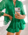 Muche & Muchette - Jolene Cotton Voile Top in Emerald - OutDazl