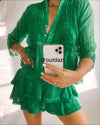 Muche & Muchette - Jolene Cotton Voile Top in Emerald - OutDazl