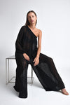 Muche & Muchette - Valentino One Shoulder Stretchy Lace Jumpsuit in Black - OutDazl
