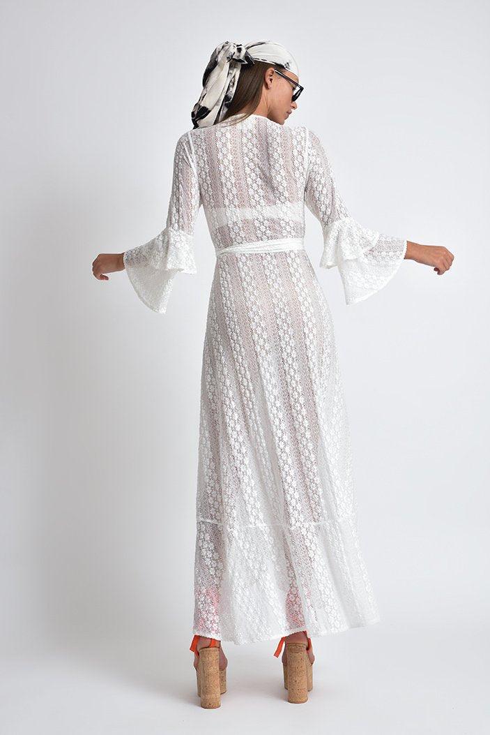 Valentino Wrap Stretchy Lace Dress OutDazl Valentino Wrap Stretchy Lace Dress OutDazl