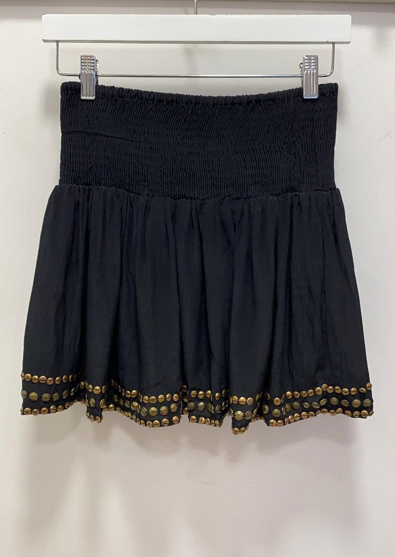 Muche & Muchette - Xiu Studded Mini Skirt in Black - OutDazl