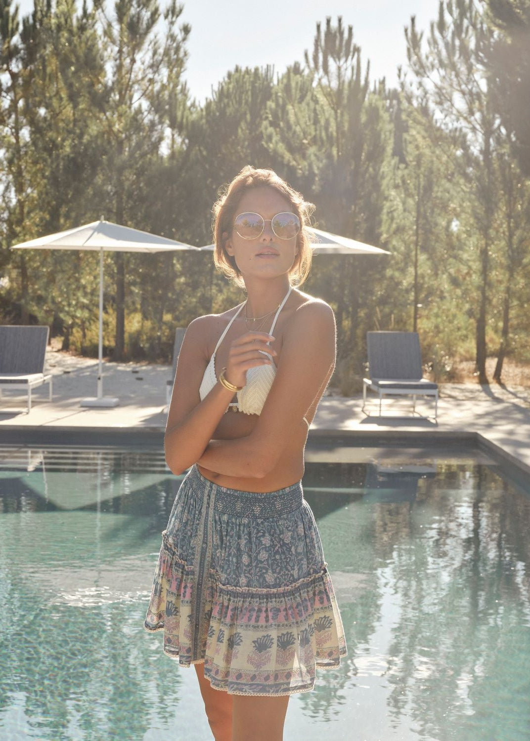 Myla Print Mini Skirt-Mabe-OutDazl