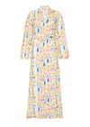 Linen Maxi Print Dress Noddy