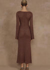 Nya Knit Midi Dress in Espresso