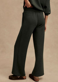 The Wide Leg Pant in Olive Marl