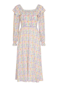 Olivia Rubin - Ianthe Trellis Floral Midi Dress - OutDazl