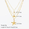 OutDazl - 3 Tier Starfish Necklace - OutDazl