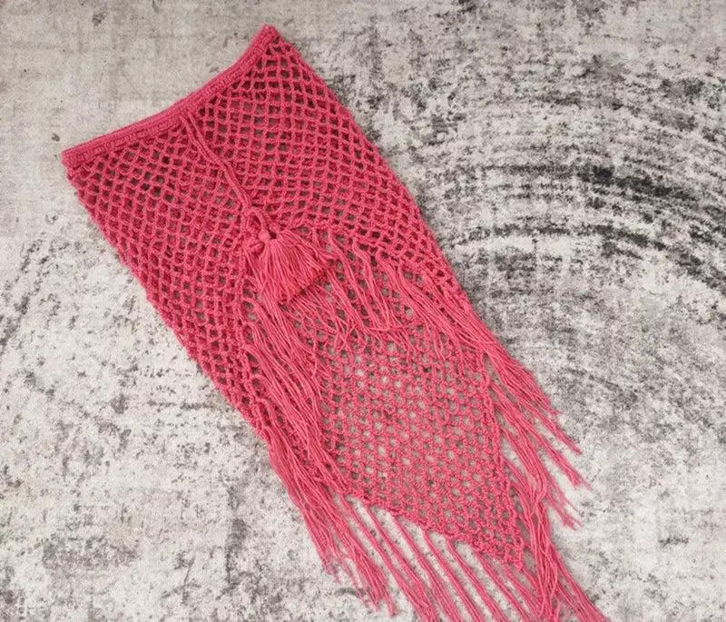 OutDazl - Asymmetric Crochet Skirt Ella - OutDazl