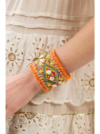 Outdazl - Embellished Cuff Bracelet - OutDazl