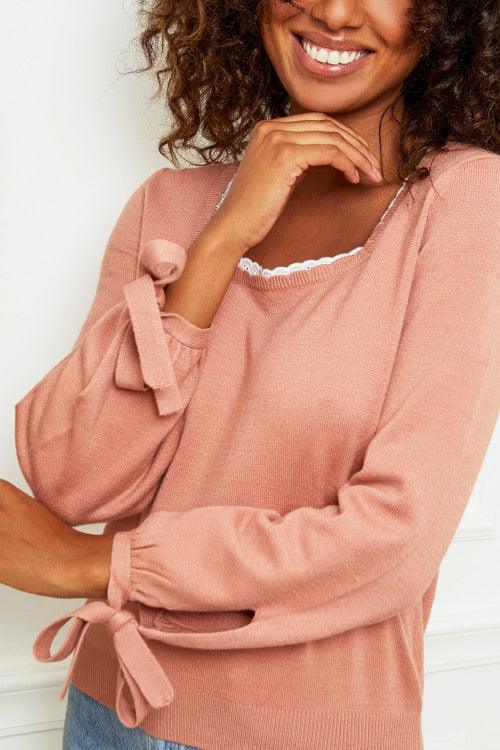OutDazl - Kerry Jumper in Powder Pink - OutDazl