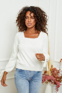OutDazl - Kerry Jumper in White - OutDazl