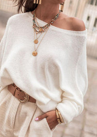 OutDazl - knit jumper Laura in White - OutDazl