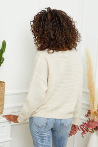 OutDazl - Mona Jumper with Chain Detail in Cream - OutDazl