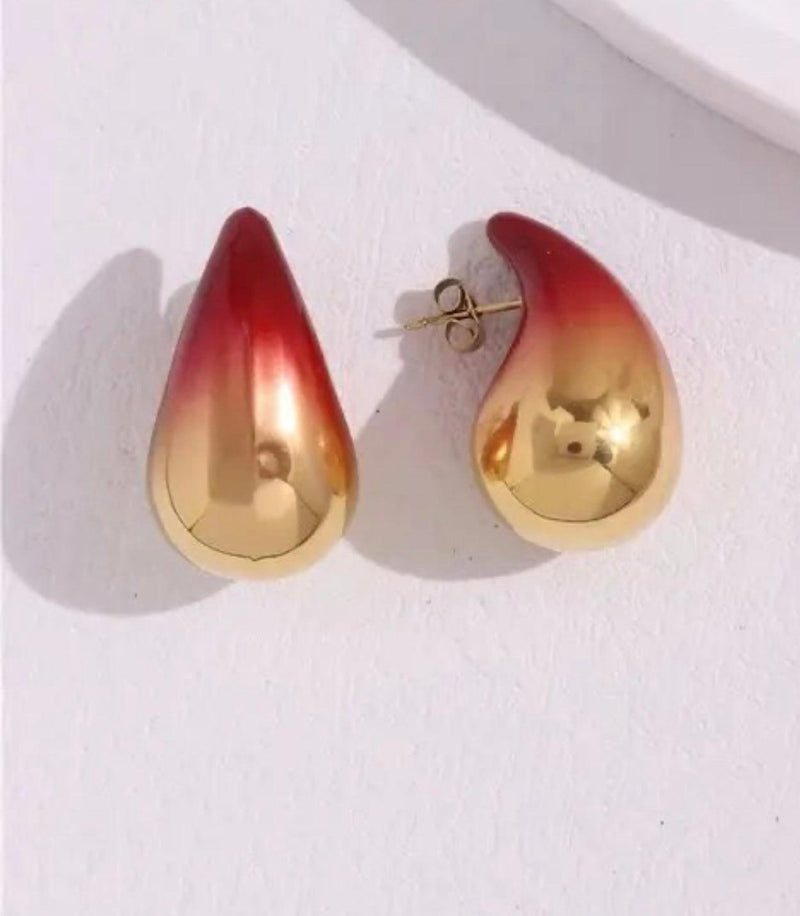 OutDazl - Ombre Tear Drop Earrings - OutDazl