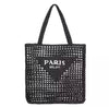 OutDazl - Paris Milano Woven Tote Bag in Black - OutDazl