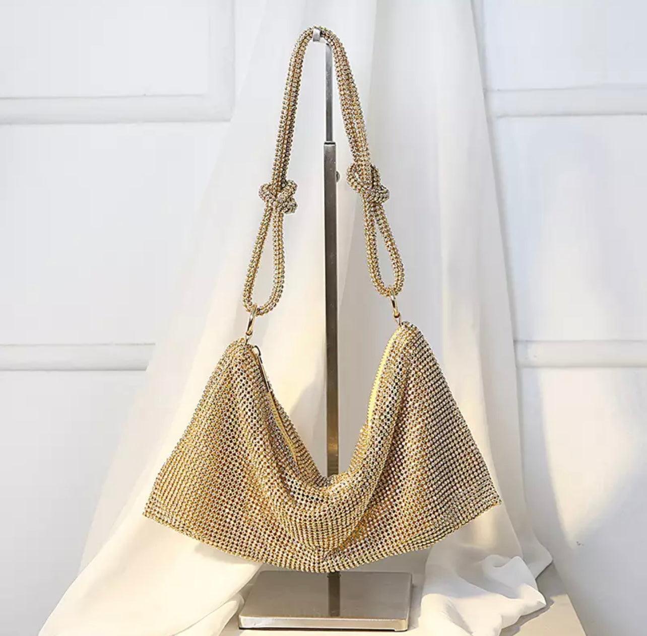 2023 spring alexanderwangˉ new rhinestone bag women's leather portable  underarm women's bag vagrant bag single shoulder messenger chain bag |  Lazada.vn