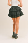 OutDazl - Ruffle Mini Skirt - OutDazl