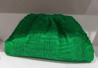 OutDazl - Terry Gathered Clutch in Green - OutDazl