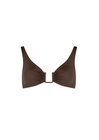 Espresso Palma Bikini Top