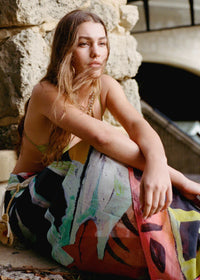 Square Pareo in Kindred Print