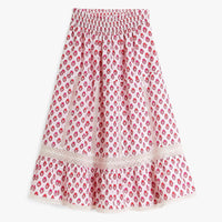 Pink City Prints - Cienna Skirt in Strawberry Fields - OutDazl