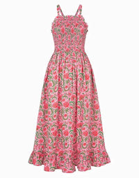 Pink City Prints - Elsie Dress in Pink Jungle Print - OutDazl