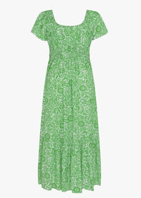 Pink City Prints - Green Safari Spanish Rah Rah Dress - OutDazl