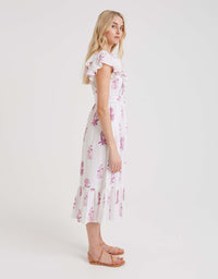 Pink City Prints - Lilac Agapanthus Emilee Dress - OutDazl