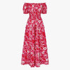 Pink City Prints - RAH RAH Maxi Dress in 70s Strawberry - OutDazl
