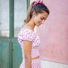 Pink City Prints - Rah Rah Top in Strawberry Fields - OutDazl