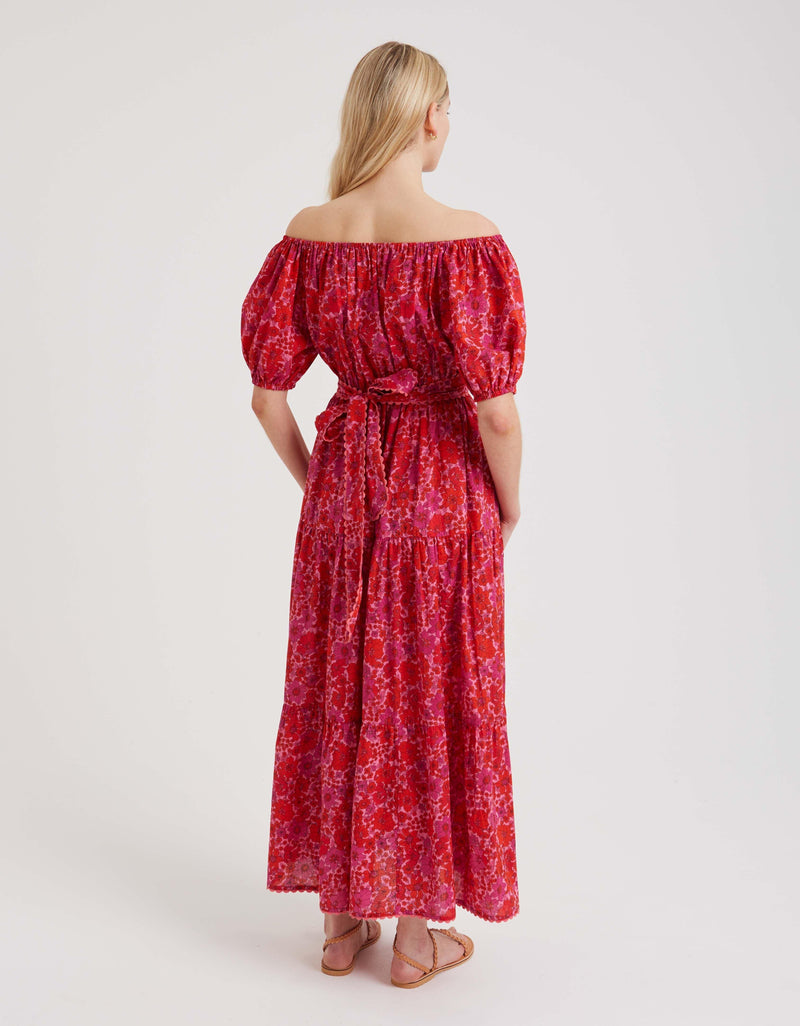 Pink City Prints - Tango Maxi Dress in Vintage Poppy - OutDazl