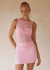 Mesh Mini Dress Meila in Pink