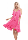 PRANELLA - Amal Slip Dress in Neon Pink - OutDazl