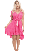 PRANELLA - Amal Slip Dress in Neon Pink - OutDazl