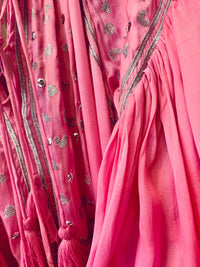 PRANELLA - Silky Dress Preen in Pink & Silver leopard Print - OutDazl