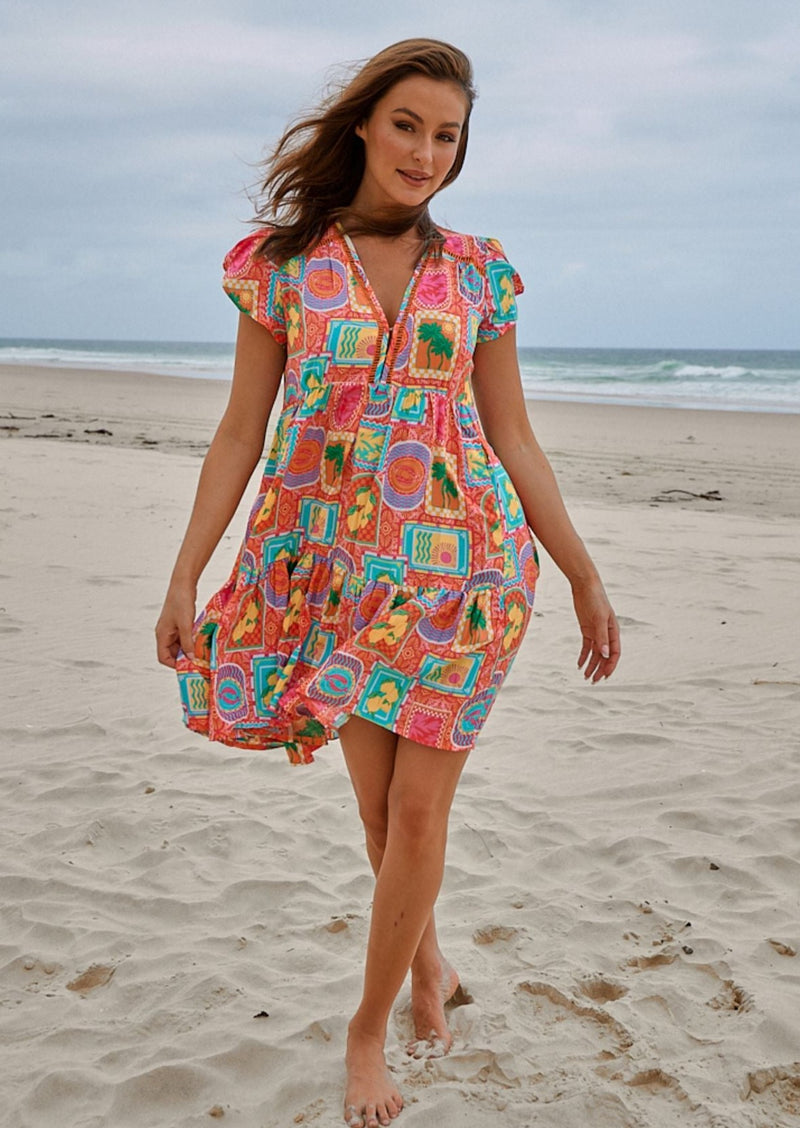 Sicily Print Reese Mini Dress