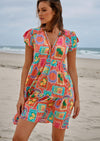 Sicily Print Reese Mini Dress