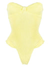 Reina Olga - Laila Scrunch Swimsuit in Yellow - OutDazl