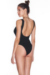 Reina Olga - Papaia Crinkle Swimsuit in Black - OutDazl